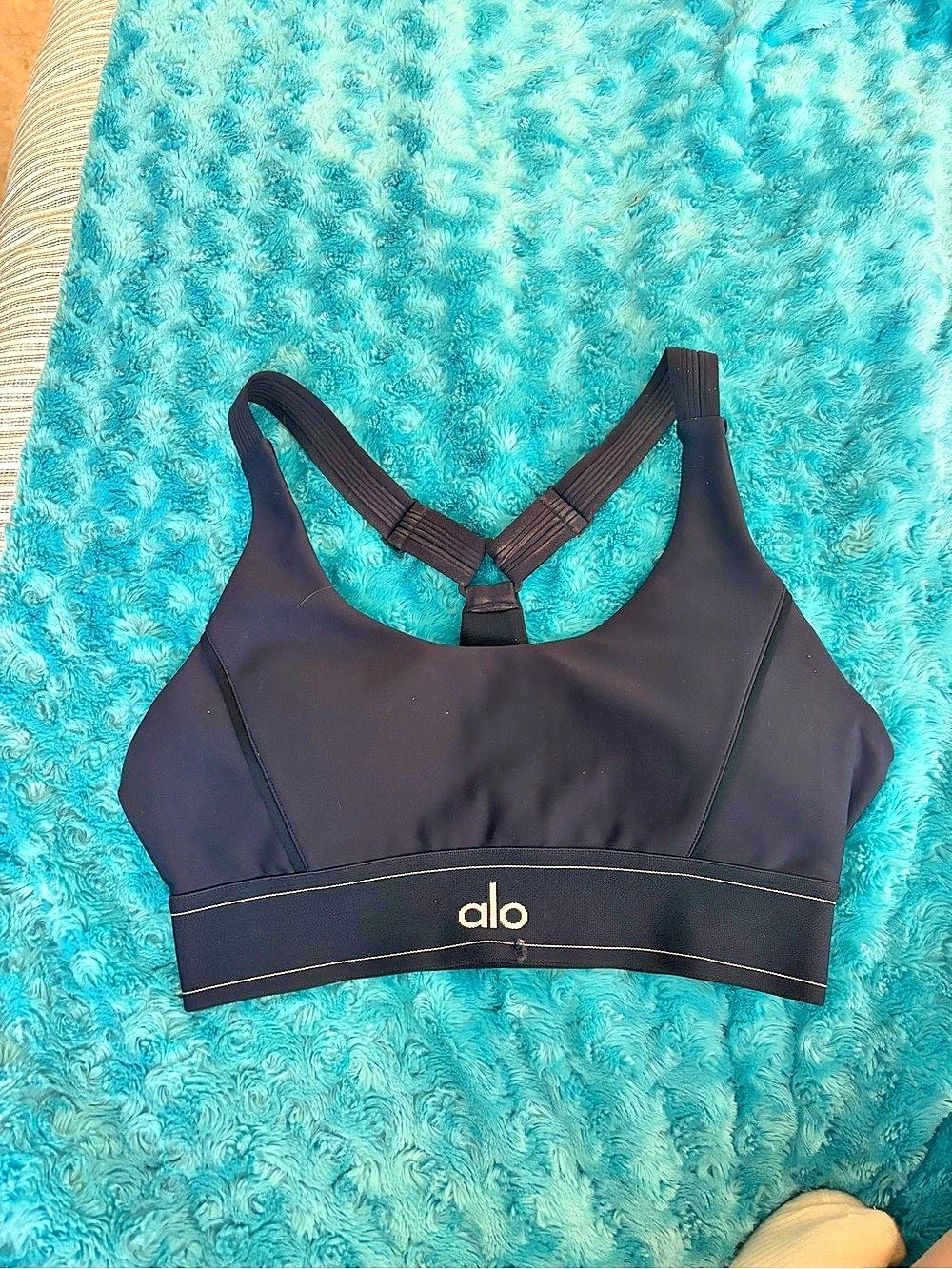 alo navy Sports Bra Like New